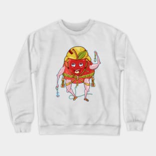 An apple rock climbing Crewneck Sweatshirt